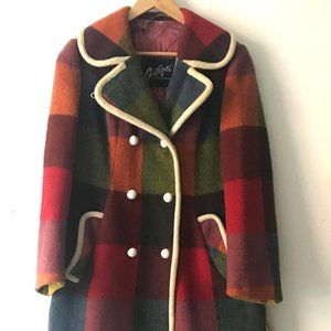 Coatique International Rainbow Plaid Jacket Large/Medium